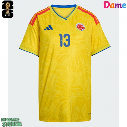 Colombia Yerry Mina #13 Replika Hjemmebanetrøje Dame VM 2026 Kortærmet